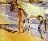 El bano del caballo [The Horse's Bath] by Joaquin Sorolla y Bastida